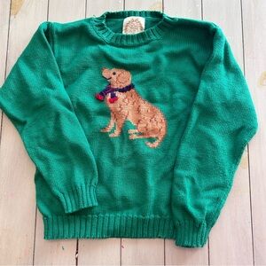 TBBC: Green Sweater with Dog Design